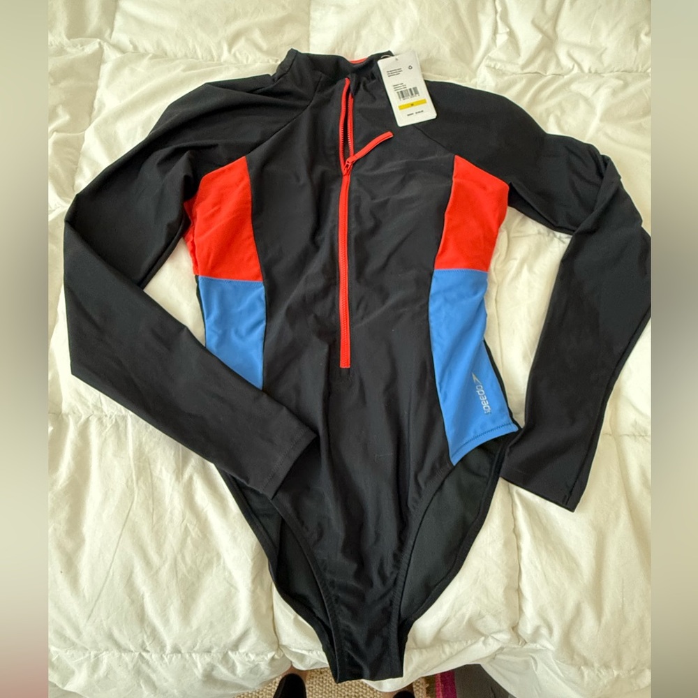 NWT SPEEDO DRAGON FIRE Olympics one piece swimsuit